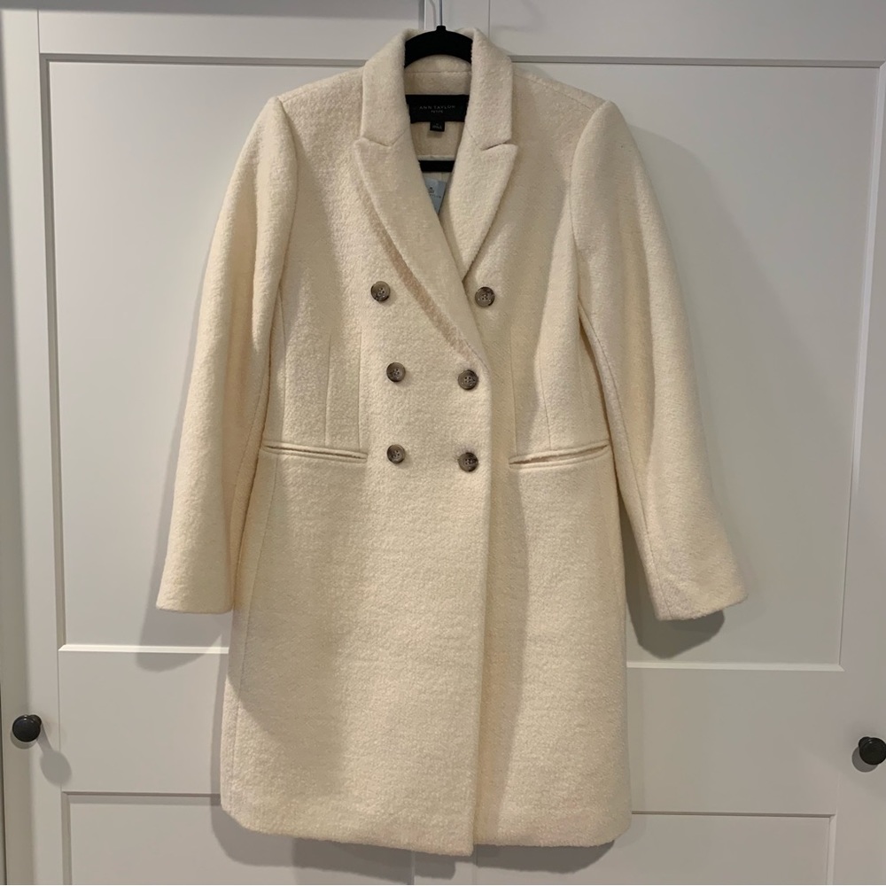 Ann Taylor petite luxury peacoat pea coat nwt
